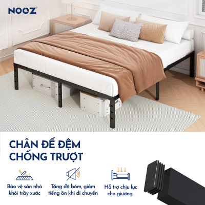 Giường Sắt NOOZ Chịu Lực Cao Thiết Kế Hiện Đại Dễ Lắp Ráp NOOZ Home Goods Metal Platform Bed Frame