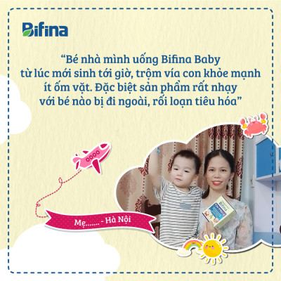 Men vi sinh Bifina Baby Nhật Bản – Hộp 30 gói – Hỗ trợ bổ sung lợi khuẩn cho trẻ sinh non, sinh mổ, dùng sữa công thức