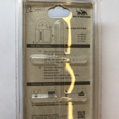 Khóa huy hoàng con voi titanium cầu 8