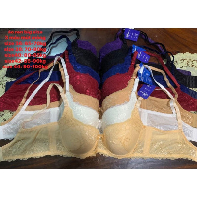 Áo Lót Ren Mút Mỏng Big size (Size 36 đến Size 44)