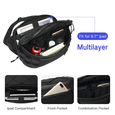 Túi đeo chéo ngực OZUKO chống thấm nước thời trang cho nam và nữ