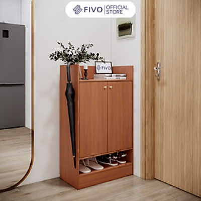 Tủ Giày Dép Gỗ Chống Ẩm Thông Minh FIVO FS51, Nhiều Ngăn Đựng Giày, Có Cửa Giúp Bảo Quản Tốt Giày Dép, Mặt Tủ Rộng Rãi Chứa Được Nhiều Đồ