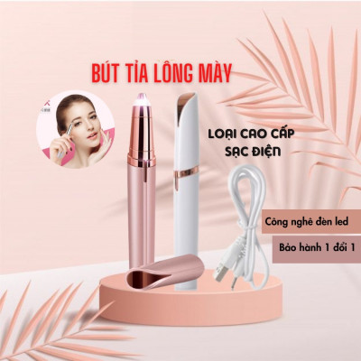 Bút cạo tỉa lông mày, máy tỉa chân mày, tỉa ria mép phù hợp nam và nữ, nhỏ gọn tiện lợi Hàng chính hãng/nhập khẩu Flawless Brows