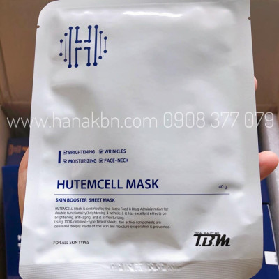 Hộp 10 Miếng Mặt Nạ Phục Hồi Da Tự Nhiên Hàn Quốc HUTEM CELL MASK (Hàng chính hãng)