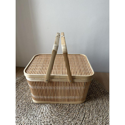 Giỏ mây tre ONGTRE để bánh kẹo hoa quả quần áo đồ dùng gia đình, mây trang trí decor