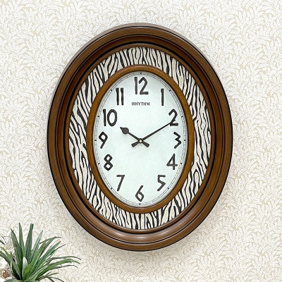 Đồng hồ treo tường Nhật Bản RHYTHM CMG757NR06, Kt  55.0 x 68.5 x 10.0cm, 5.3kg Vỏ nhựa