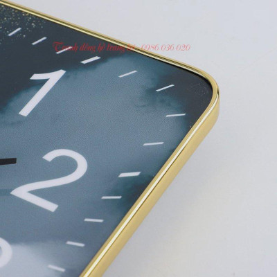 { Mẫu Ngang mới hót nhất } Tranh đồng hồ treo tường tráng gương 3d cao cấp giá xưởng { Tặng pin móc đinh treo đa năng}