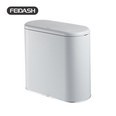 Thùng Đựng Rác 2 Lớp Hình Bầu Dục FEIDASH G3170 - Thiết kế sang trọng thon gọn có thể dễ dàng để tại vị trí nhỏ hẹp - 2 lớp xếp chồng lên nhau giúp ngăn mùi hiệu quả