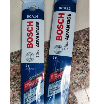 Gạt Mưa Cao Su BOSCH Clear Advantage - Móc Chữ U - Xương Mềm - Đủ Size | Chuyên Dành Cho Xe Châu Á
