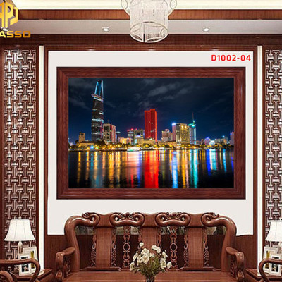 Tranh kính Phong cảnh thiên nhiên D1002 01 (được chọn mẫu)