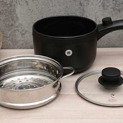 Nồi Nấu Đa Năng Mishio MK321 Dung Tích 1.5L Dành Cho 1-2 Người - Hàng Chính Hãng
