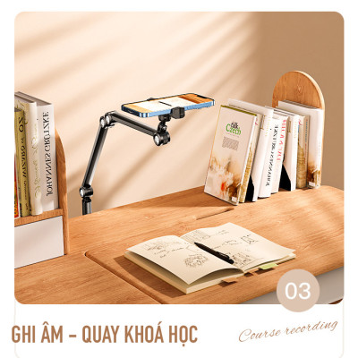 Giá đỡ cho iPad để sàn livestream, giải trí, chụp ảnh đa năng Zaki - Hàng Chính Hãng