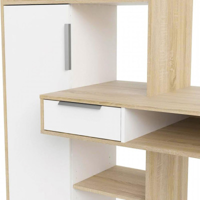 Bàn làm việc cá nhân liền kệ giá sách tiện dụng SMLIFE Daniela