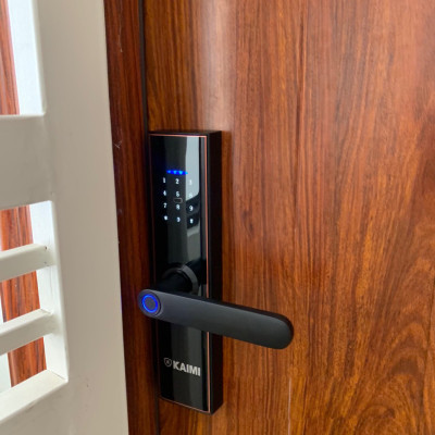 Khóa Vân Tay Kaimi S12- Viền Đồng