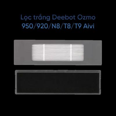 Lọc trắng dành cho Deebot ozmo 920/950/N8/T8/T9/T8 AIVI (NỘI ĐỊA)_Hàng chính hãng