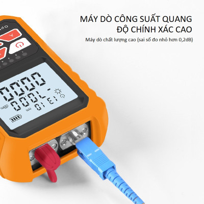 Máy Đo Công Suất Quang Đa Năng 3 Trong 1 Tích Hợp Bút Soi Quang 15Km NORMAL 15 - Hàng Nhập Khẩu