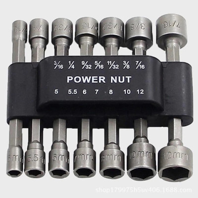 Bộ 14 đầu vặn khẩu cho khoan chuyên dụng loại 1 - 14 đầu tuýp chân lục giác - Hàng chính hãng 