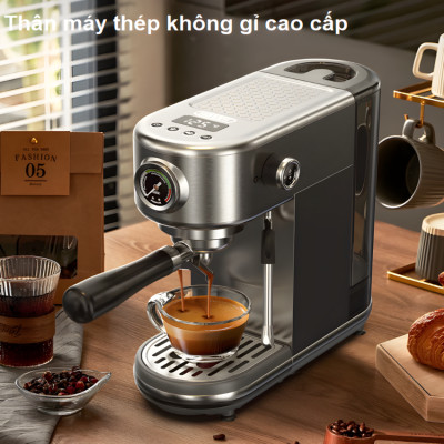 Máy Pha Cà Phê Espresso HiBREW H10B Bán Tự Động Thương Hiệu Mỹ Pha Cappuccino, Lattem 1350W, 20 bar - Bảo Hành 12 Tháng, Hàng Chính Hãng