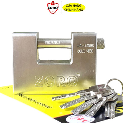 Ổ khoá cửa cầu ngang ZORO nặng 1kg1 chống cắt chống đập chống đục, siêu chịu lực chống trộm
