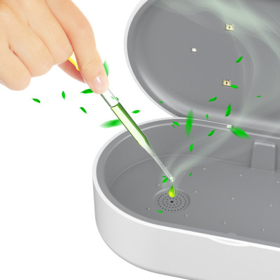 Hộp diệt khuẩn, khử trùng UVC Điện Quang tích hợp sạc không dây ĐQ BOX01 02UV 15FWC (2W UV, 15W Fast Wireless Charging)