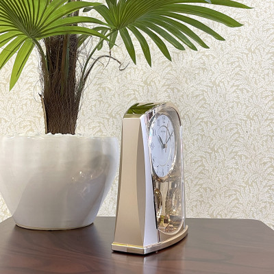 Đồng hồ để bàn Nhật Bản Rhythm 4RP772WR13- Kt 7.8 x 21.3 x 7.6cm, 750g. Vỏ nhựa, dùng PIN