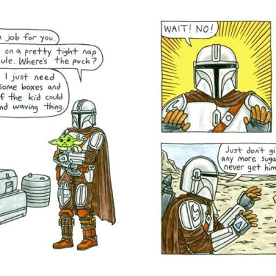 Sách - Star Wars: The Mandalorian and Child by Jeffrey Brown (UK edition, Hardcover)