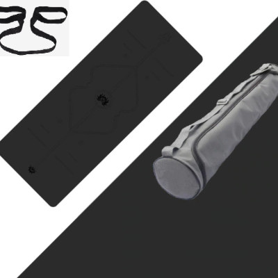 Thảm Yoga Cao Su Định Tuyến PU (Tặng kèm Túi đựng Thảm Và Dây Buộc Thảm)