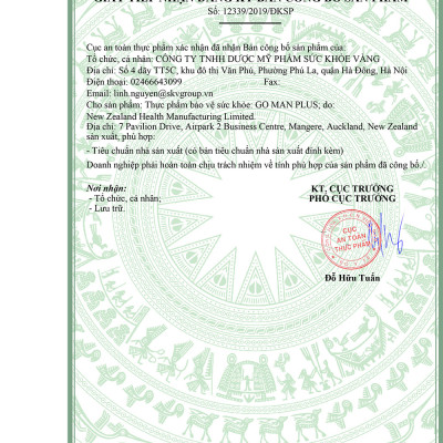 GO MAN PLUS 30 VIÊN - Viên uống tăng cường sinh lý nam, cải thiện và làm chậm quá trình mãn dục nam nhập khẩu chính hãng GO Healthy New Zealand