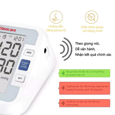 Máy Đo Huyếjt Áp Sinocare Bắp Tay – Hướng Dẫn Sử Dụng Bằng Giọng Nói Tiếng Việt, đèn ngủ