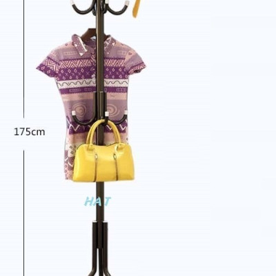 Cây treo quần áo túi xách trong nhà cao 175cm - Giao màu ngẫu nhiên