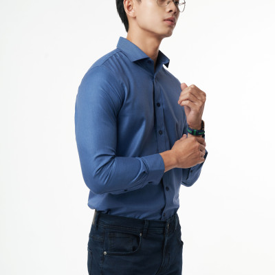 Áo Sơ Mi Sọc Nam Melange Cotton  N&M Thương Hiệu NINOMAXX 2110016