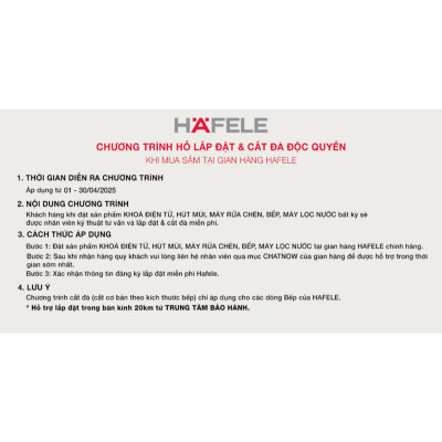 [New] Máy Hút Mùi Âm Tủ Hafele HC-B705B 533.87.797 | Hàng chính hãng