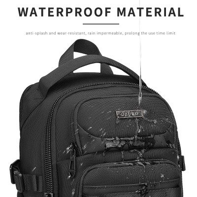 Túi đeo chéo OZUKO Túi cách nhiệt nhiều túi thời trang Dung tích lớn Túi đeo vai nam chống nước ngoài trời