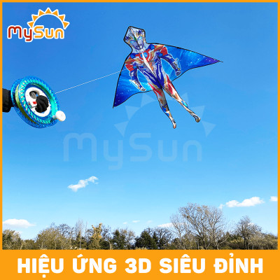 DIỀU siêu nhân người nhện công chúa 1m2 1m6 1m7 2m 3D cho bé trai gái giá rẻ tặng dây thả diều.