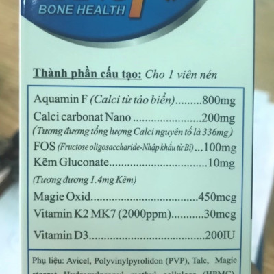 THỰC PHẨM BẢO VỆ SỨC KHỎE CALCI NANO NV - BỔ SUNG CANXI