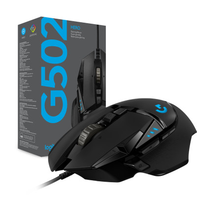 Chuột game hiệu suất cao Logitech G502 Hero RGB Lightsync - Hàng chính hãng