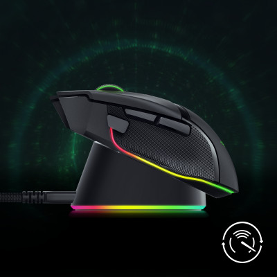Razer Mouse Dock Pro Đế sạc chuột không dây tích hợp bộ thu phát 4KHz - Hàng nhập khẩu