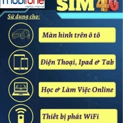 [có eSim]Sim 4G 5G MobiFone 50G/tháng dùng 12 tháng ko cần nạp thêm tiền