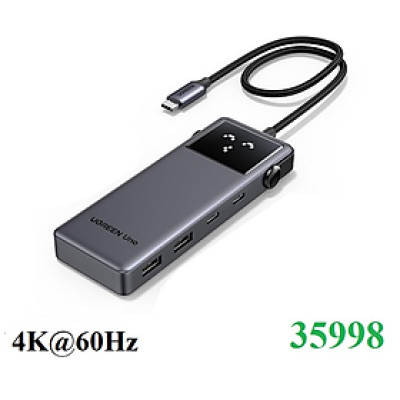 Hub chuyển đổi  USB-C 6 in 1 Groovy Robot Uno Ugreen 35998 ra USB-C, USB-A 3.2, HDMI 4K@60Hz, Sạc PD 100W - Hàng chính hãng