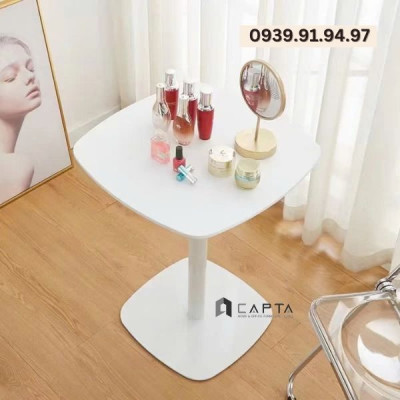 Bộ bàn tiếp khách vuông 2 ghế nhựa trong SL TE1544-06W / ICE Nội thất Capta