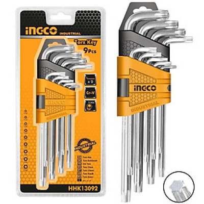 BỘ LỤC GIÁC BÔNG 9 CÂY T10-50 INGCO HHK13092 - HÀNG CHÍNH HÃNG