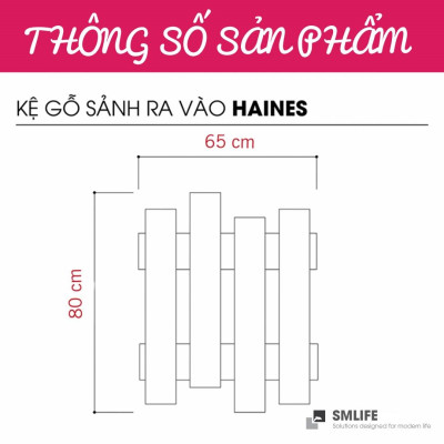 Kệ treo đồ sảnh ra vào SMLIFE Haines