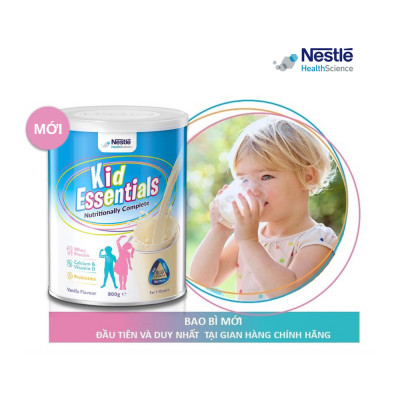Combo 2 Lon Sữa Kid Essentials Sữa Úc Nestlé Health Science Cho Trẻ Biếng Ăn, Chậm Tăng Cân 800g - Bao Bì Mới [NHẬP KHẨU CHÍNH HÃNG]