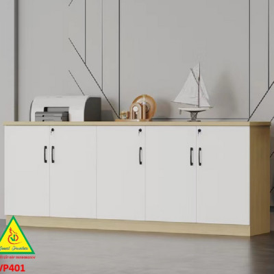 Tủ hồ sơ văn phòng, tủ tài liệu thấp gỗ MDF TVP401 - NỘI THẤT LẮP RÁP VIENDONGADV