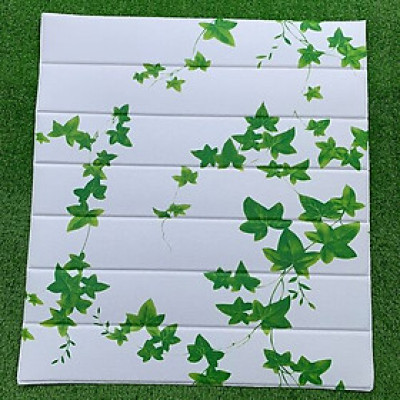 Bộ 5 Tấm Xốp Dán Tường Vân Gỗ Dây Leo Cách Âm, Chống Va Đập, Bền Đẹp, Sang Trọng