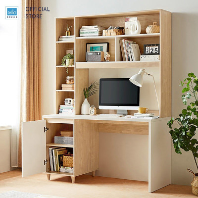 Bàn Máy Tính Làm Việc Kết Hợp Kệ Tủ Sách Lớn Hiện Đại Thương Hiệu SIB Decor BLV67