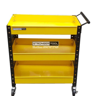 XE ĐẨY 3 NGĂN CÓ 2 TẤM HÔNG STRONGER TOOL