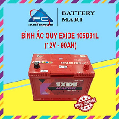 Bình Ắc Quy EXIDE 105D31L/R 12V-90Ah