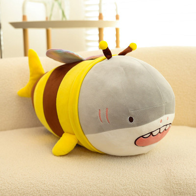 Gấu bông cá mập lai ong siêu hot siêu dễ thương cho bé (25cm--->35cm) vải miniso 4 chiều co giãn êm ái mềm mại, hàng xịn cao cấp chất lượng cao