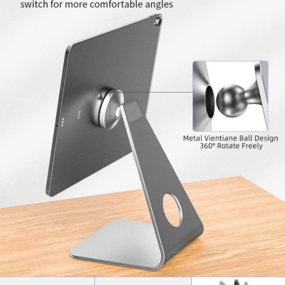 Kệ Hít  WiWu Hubble Tablet Stand ZM307 Dành Cho Iphone, Ipad Đầu Bi Quay 360 Độ Tạo Nhiều Góc Xem - Hàng Chính Hãng 